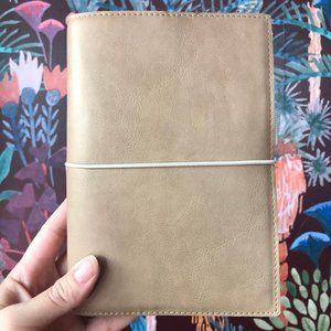 Filofax Personal Soft Domino in Fawn